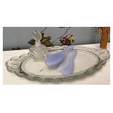 Glass dresser tray Coombes and perfume bottle