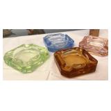 Cambridge glass ashtrays