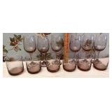 Pink glassware