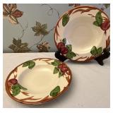 2 Franciscan Apple bowls