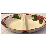 Franciscan Apple divided serving dish