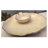 Lenox Shelle chip and dip platter