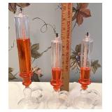 Glass oil lamps