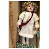 Ice-skating porcelain doll