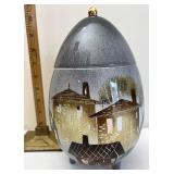 Mid Century Sascha Brastoff Rooftops Footed Egg