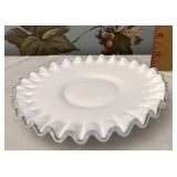 Fenton silver crest candle holder