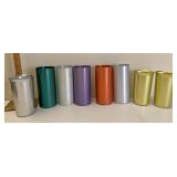 Retro aluminum tumblers