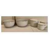 Universal China bowls and canister set one