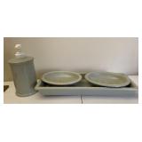 Green bathroom set