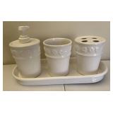 White bathroom set