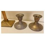 Sterling silver candleholders