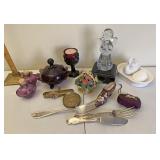 Miscellaneous glass and collectibles
