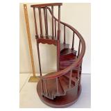 Wooden spiral staircase