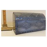 Metal covered Spanish trinket box