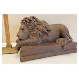 Resin lion statue