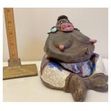 Unique  pottery trinket box