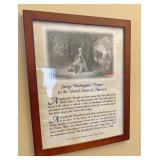 Framed George Washington