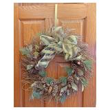 Grapevine wreath and hanger
