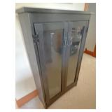 44 x 27 Black cabinet with shelves