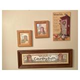 Country bath artwork