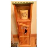 Outhouse toilet paper holder