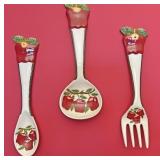 Pottery Apple utensil decor