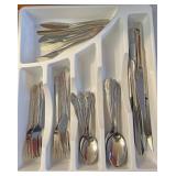 Flatware and tray