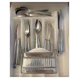 Flatware and tray