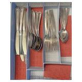 Flatware and tray