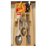 Flatware and tray