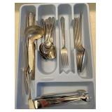 Flatware and tray