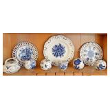 Blue and white pottery