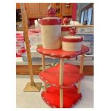 Apple Lazy Susan and canisters
