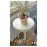 Table with planter