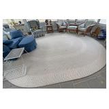 Large oval area rug