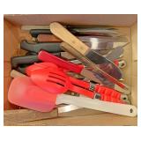Kitchen knives and utensils