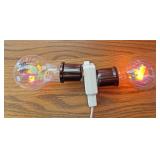 Elephant and Rose lightbulbs