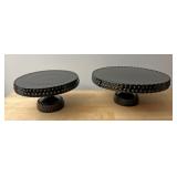 Hobnail glass stands
