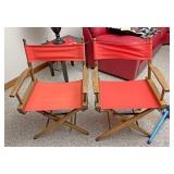 Two directors chairs