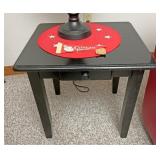 Black end table