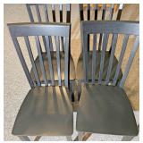4 black chairs
