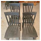 4 black chairs