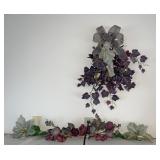 Mantle top cover and flower decor