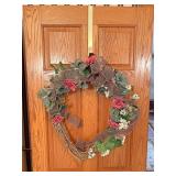 Decorative wreath and hanger