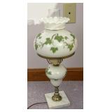 Glass lamp with shade