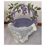 Purple decorative basket