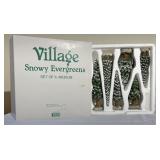 Department 56 snowy evergreens set of six