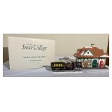 The original snow village village station and