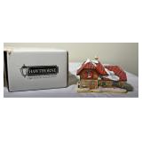 Hawthorne glass lighted house