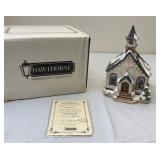 Hawthorne Angels duet glass lighted house
